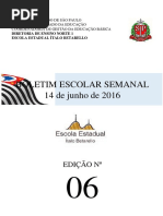 Boletim nº 06 - 14/06/2016