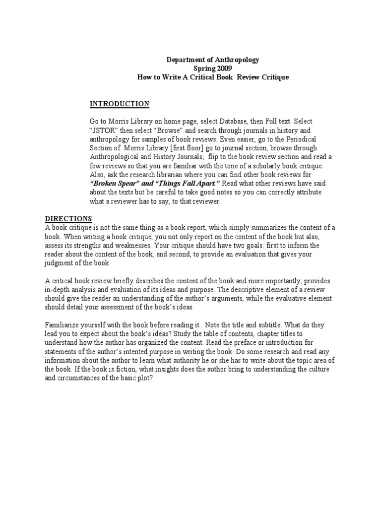 How To Write A Book Review  PDF  Books  Epistemology