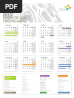 2013 Operational Calendar A1