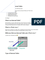 All About SAP Internal Tables