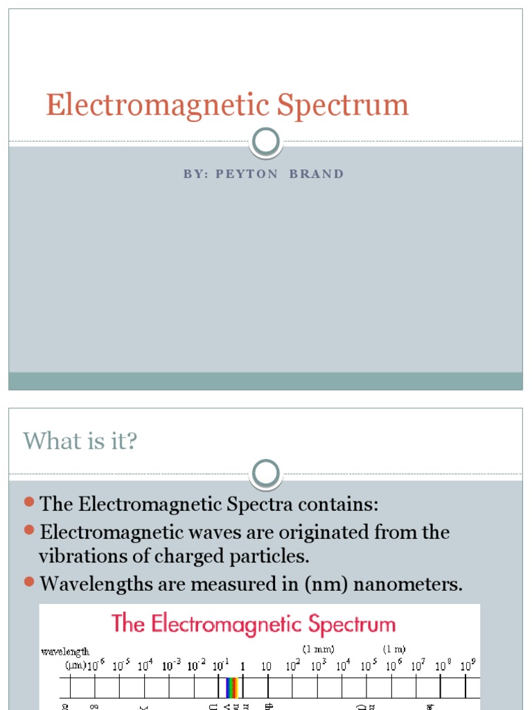 Electromagnetic Spectrum Pdf Waves Electromagnetic Radiation