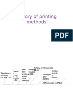 History of Printing Methods
