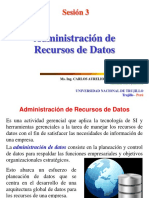 Sesión 3 Administración de Recursos de Datos