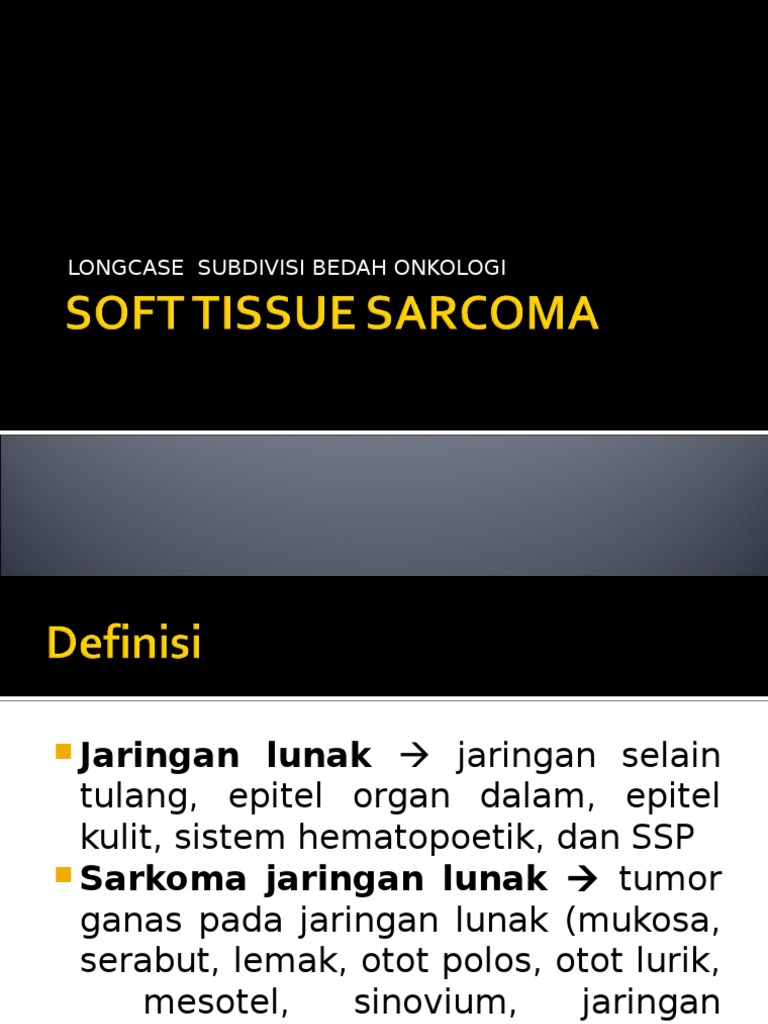 Soft Tissue Sarcoma | PDF