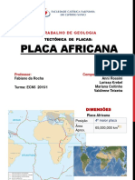 Apresentação- Placa Africana - Trabalho Geologia