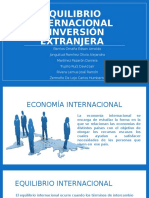 Equilibrio Internacional e Inversión Extranjera