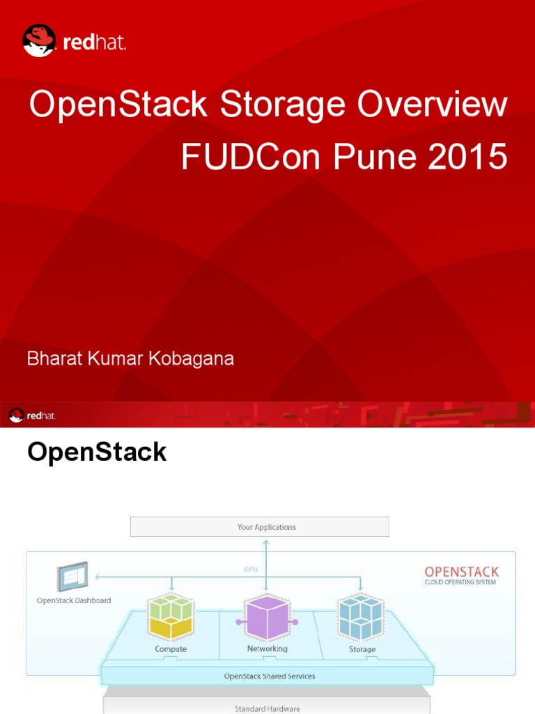 Openstack Storage Overview Fudcon Pune 2015: Bharat Kumar Kobagana | PDF
