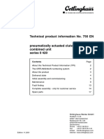 Pneumatically actuated clutch/brake technical info