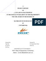 A Project Report ON Trans-Arunachal Highway in The Partial Fulfillment of The Requirement For The Award of The Degree of
