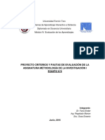 Iv. Evaluación Del Aprendizaje. Criterios y Pautas