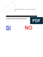 Tu Respuesta Fue Que Si
