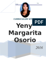 Curriculum Vitae Yeny Margarita Osorio