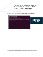 Instalacion de Certificado Digital Con Openssl