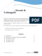 Cosecant, Secant & Cotangent