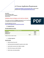 Driver's License Application Requirements