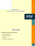 Analysis of Time Series Models