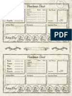 7th NPC Sheet - Parchment Textured