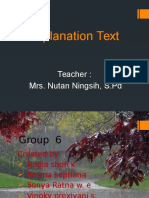 Explanation Text: Teacher: Mrs. Nutan Ningsih, S.PD