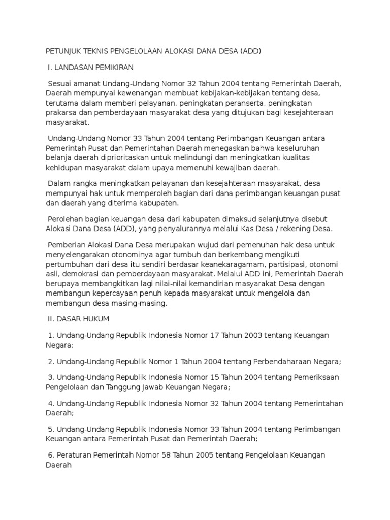 Pengelolaan Anggaran Desa untuk Pembangunan Infrastruktur