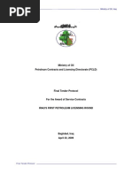 Iraq Oil and Gas Final Tender Protocol_Round1