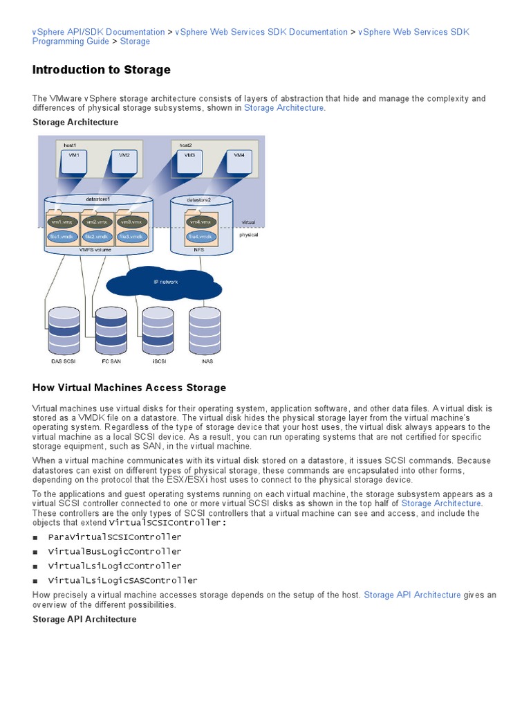 vSphere Storage Architecture Guide | PDF | Data Management ...