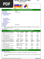 MSDS Lacquer Thinner