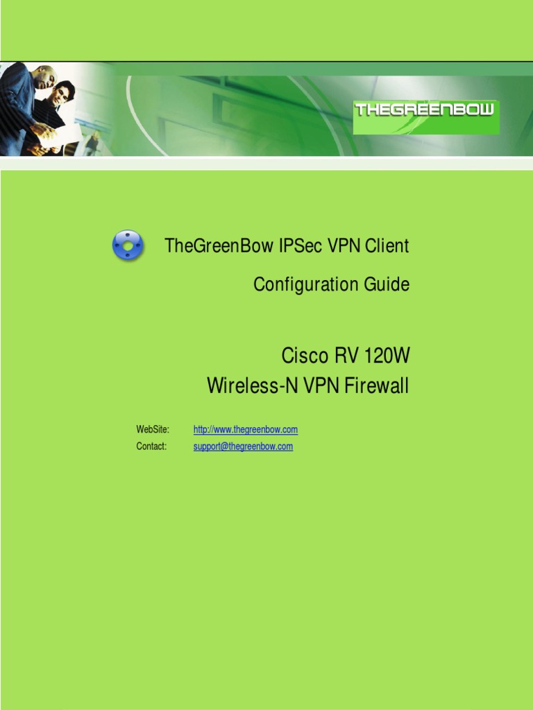 Cisco RV120W Wireless VPN Firewall & GreenBow IPSec VPN Client Software ...