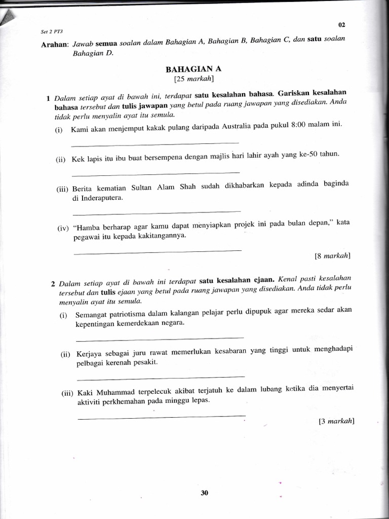 PT3 - Bahasa Melayu Kertas 2