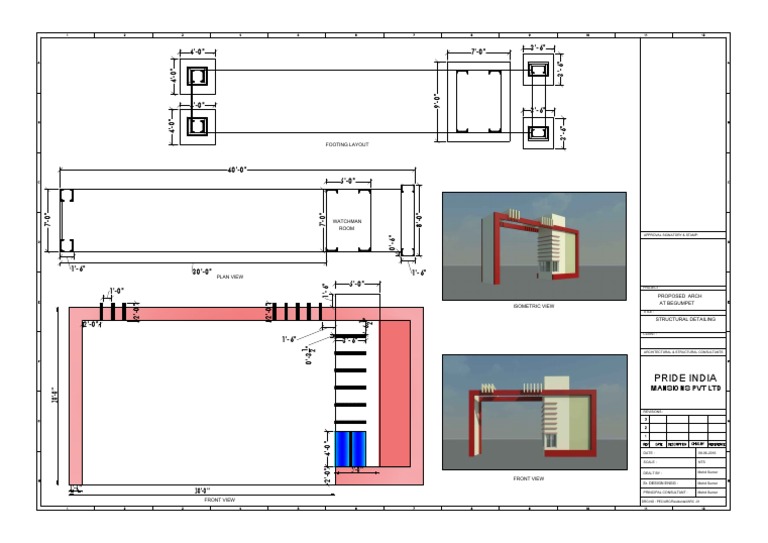 Proposed Entrance Arch Design Plan | PDF