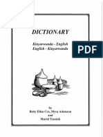 English Kinyarwanda Dictionary