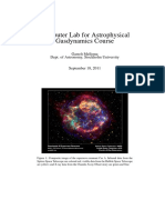 1 Computer Lab For Astrophysical Gasdynamics Course (Mellema 2011)