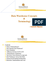 Data Warehouse Concepts & Terminology: - Vamshi Myana