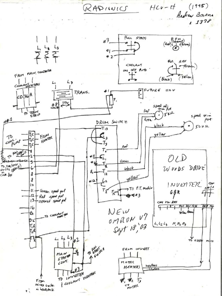 Hardinge HLV-H Wiring Diagram