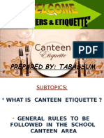 Canteen Etiquette
