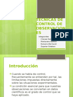 Técnicas de Control de Observaciones