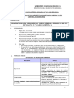 Proceso de Convocatoria Concurso Nº 003-2015-Dra.moq