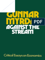 Gunnar Myrdal - Against The Stream. Critical Essays On Economics
