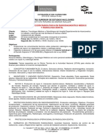 Cot 026 Curso de Proteccion Radiologica en Diagnostico Medico y Radiologia Dental Hosp de Huancavelica PDF