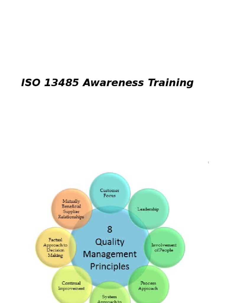 ISO 13485 - 2003 Awareness | PDF | Verification And