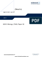 Biology GCE 2010 June Paper 2 Mark Scheme