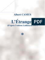 A. Camus - L’Étranger 