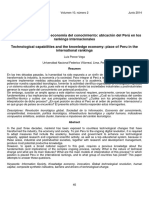 Capacidad Tecnológica y Economía Del Conocimiento