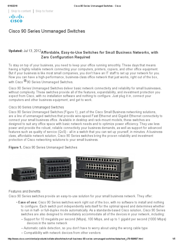 Cisco. (2016) | PDF | Network Switch | Quality Of Service