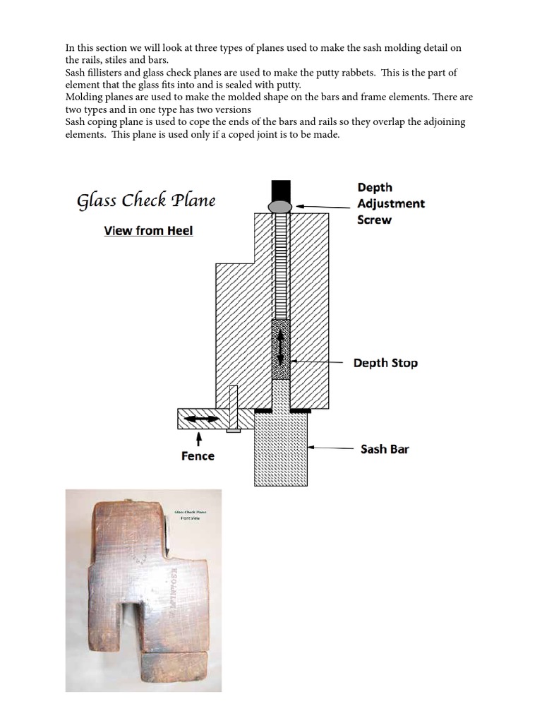 Types of Sash Planes in Carpentry | PDF | Equipment
