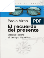 Paolo Virno - El Recuerdfo Del Presente. Ensayo Sobre El Tiempo Historico