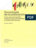 Xavier Bonal - Sociología de La Educación