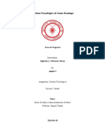 Base de Datos y Almacenamiento de Datos