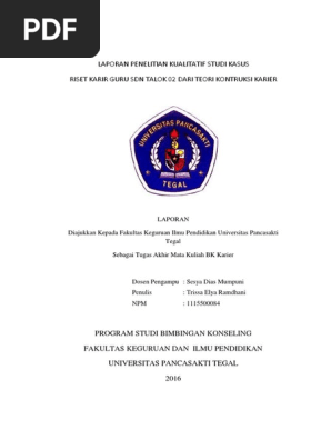 Laporan Penelitian Kualitatif Studi Kasus Pdf
