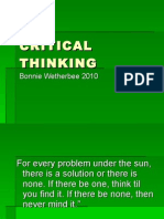 Critical Thinking