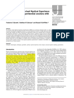 Validation of the Revised Mystical Experience Questionnaire in Experimental Sessions With Psilocybin